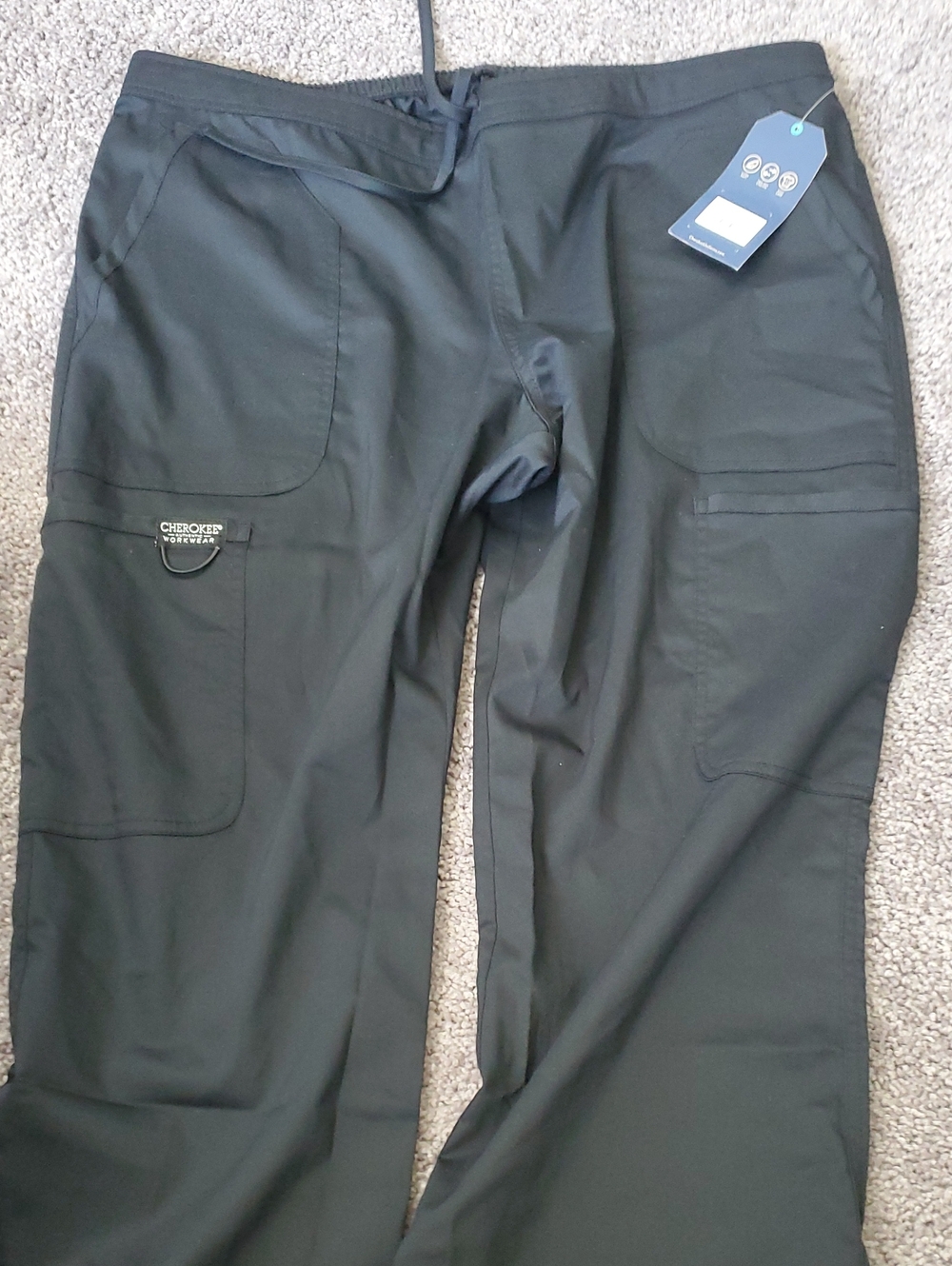 Cherokee Womens Black  Scrub Workwear